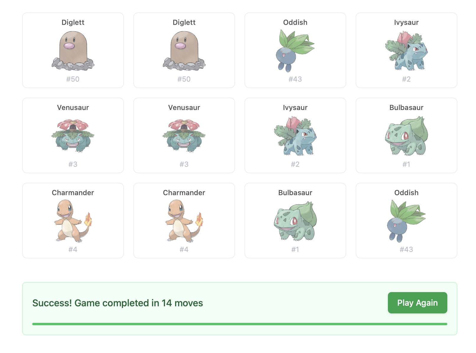 Pokemon Memory