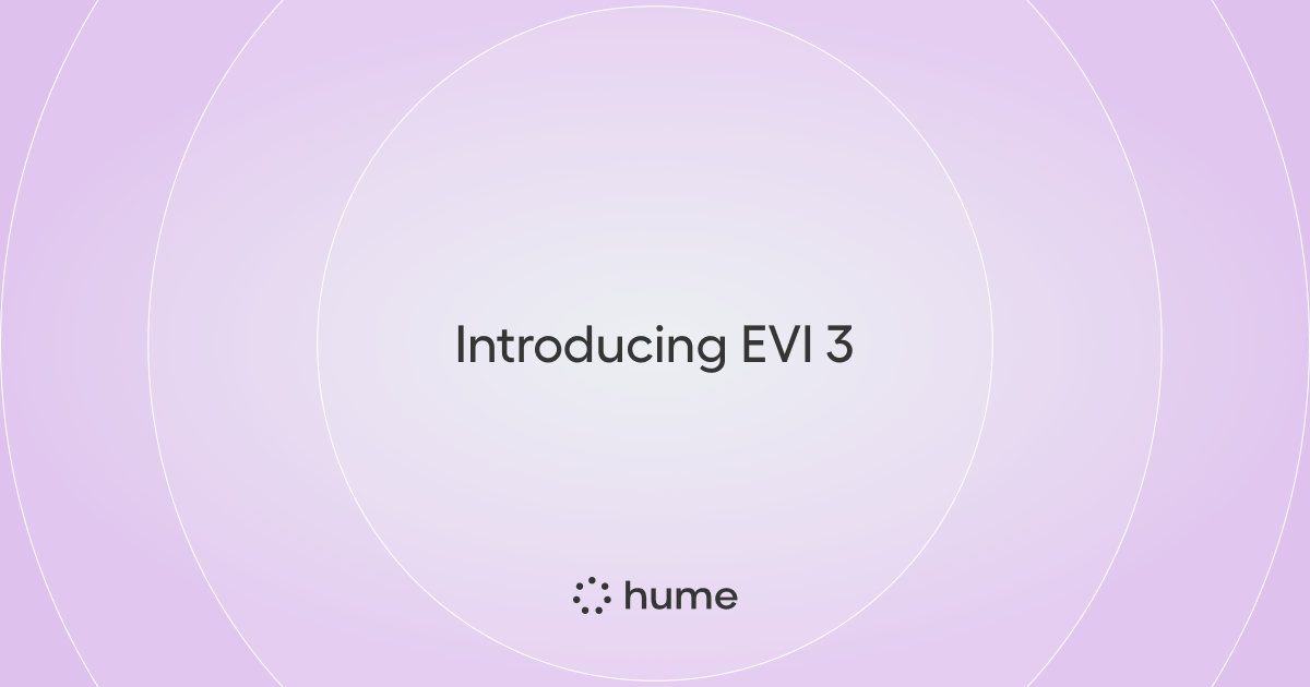 EVI 3: Understand and generate any voice