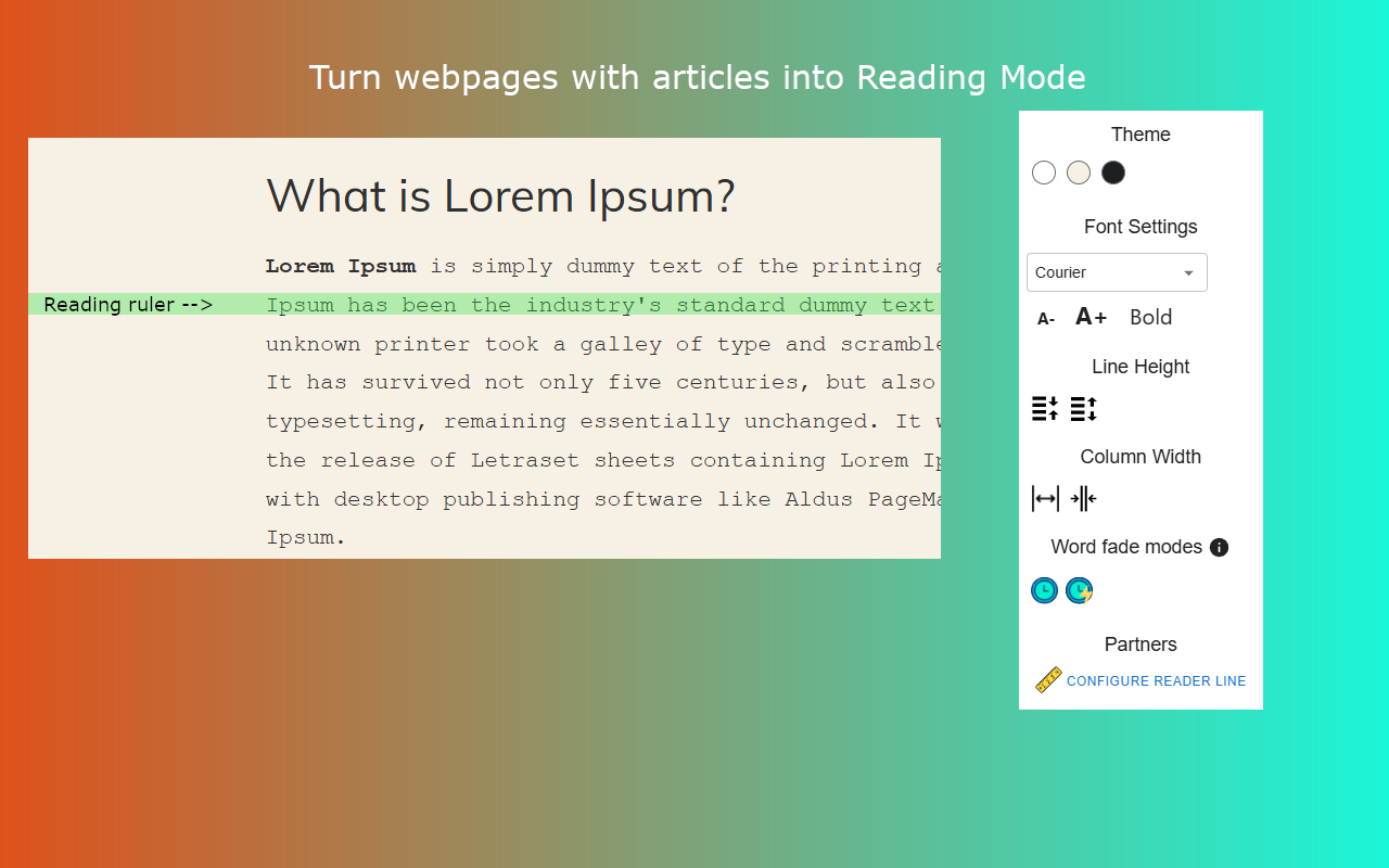 Chrome Reader Mode