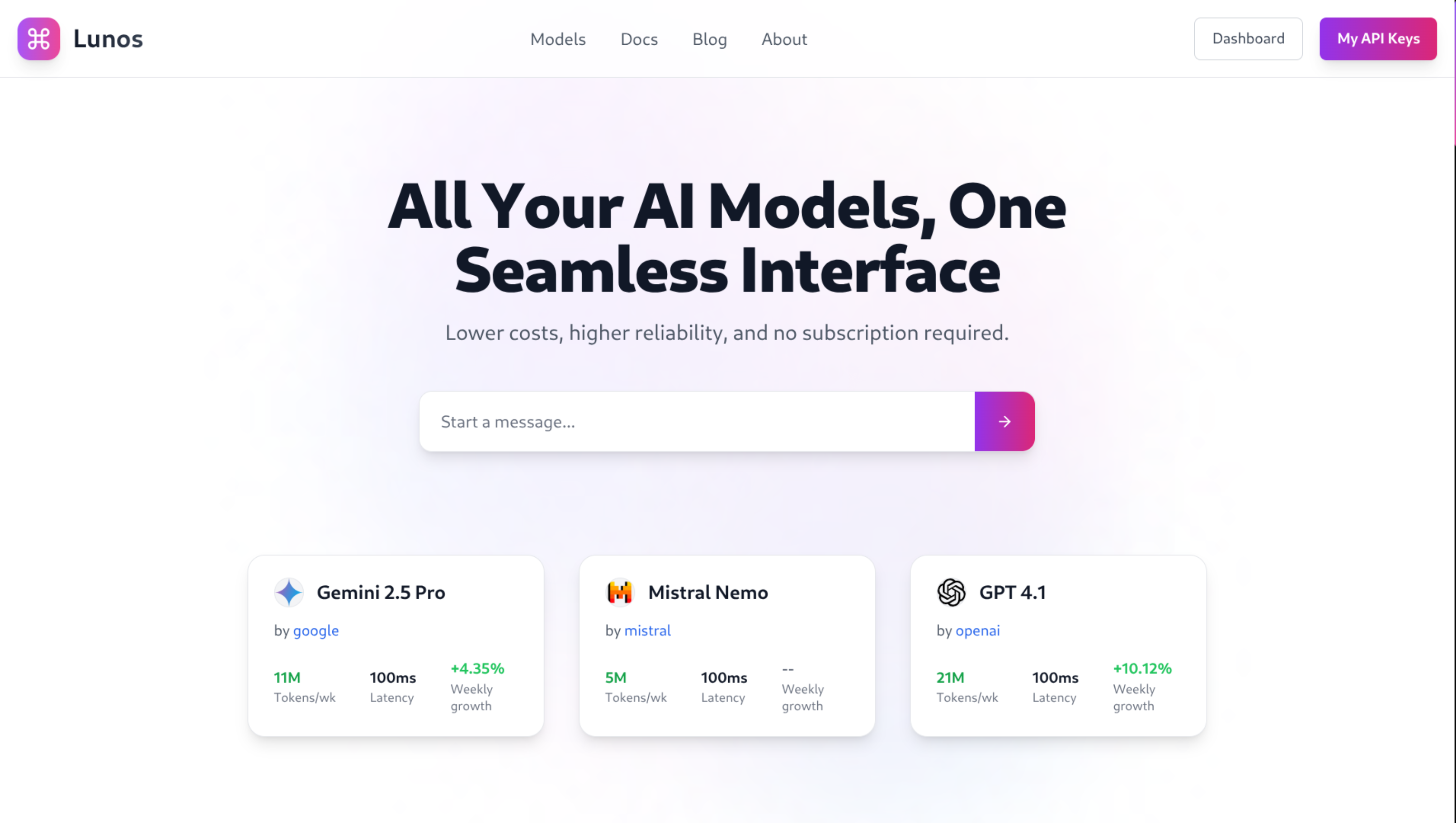 Lunos - AI Gateway