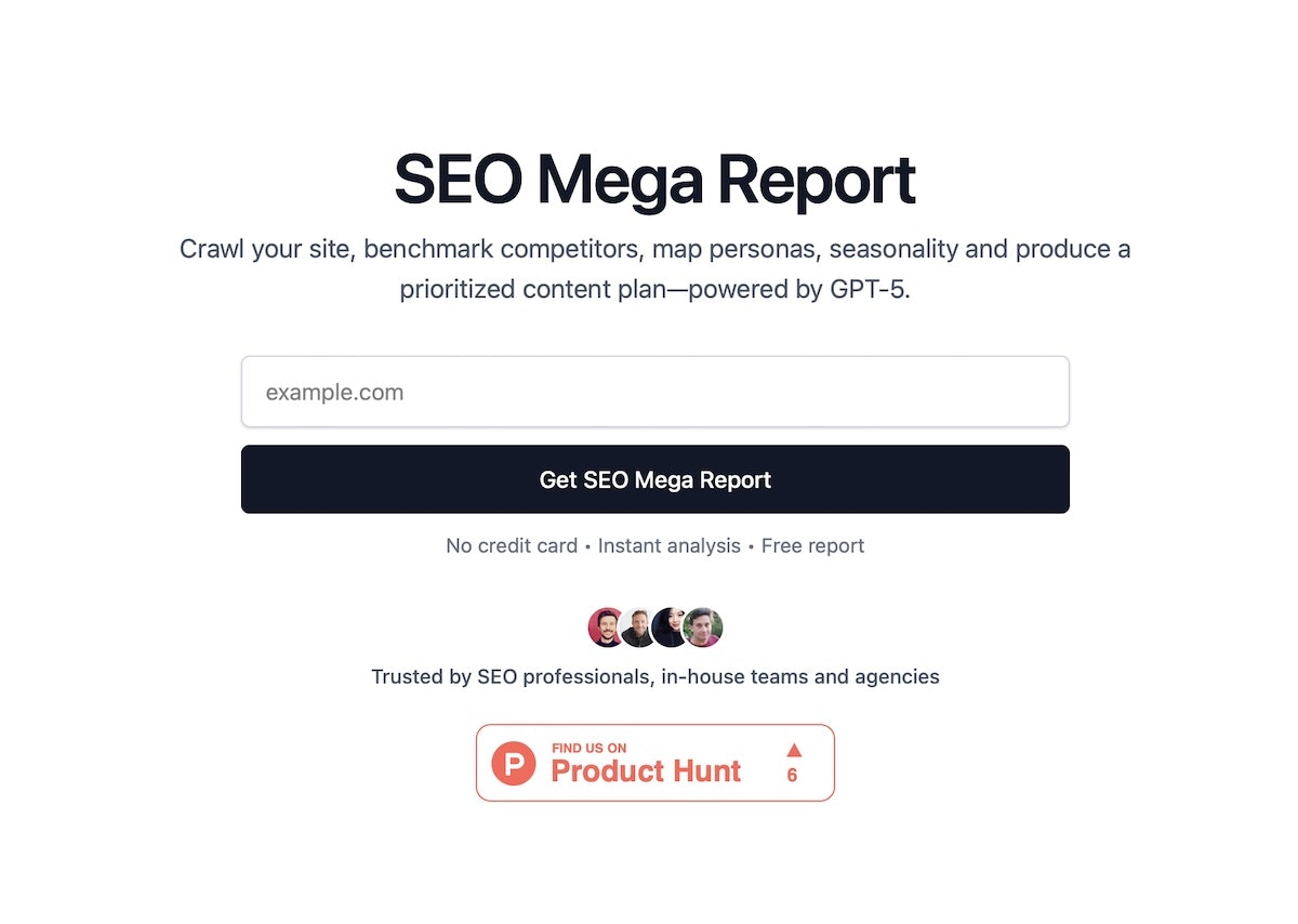 SEO Mega Report