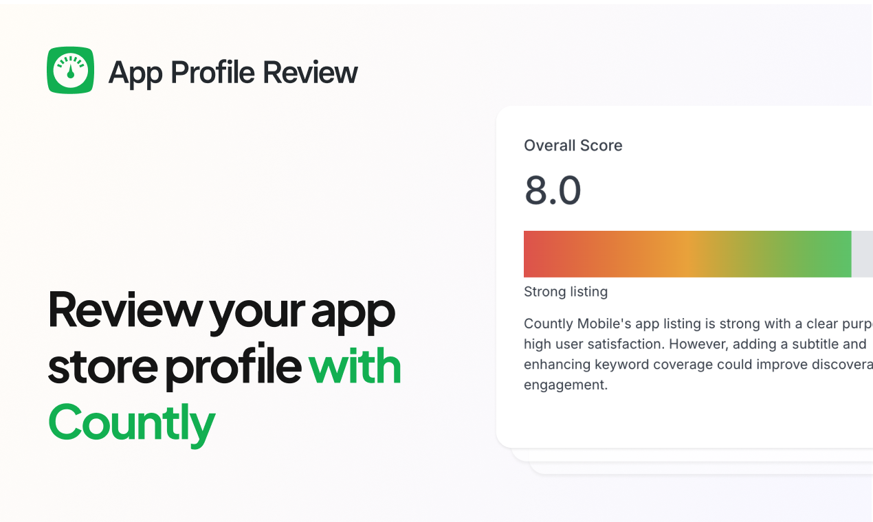 App Profile Review by Countly