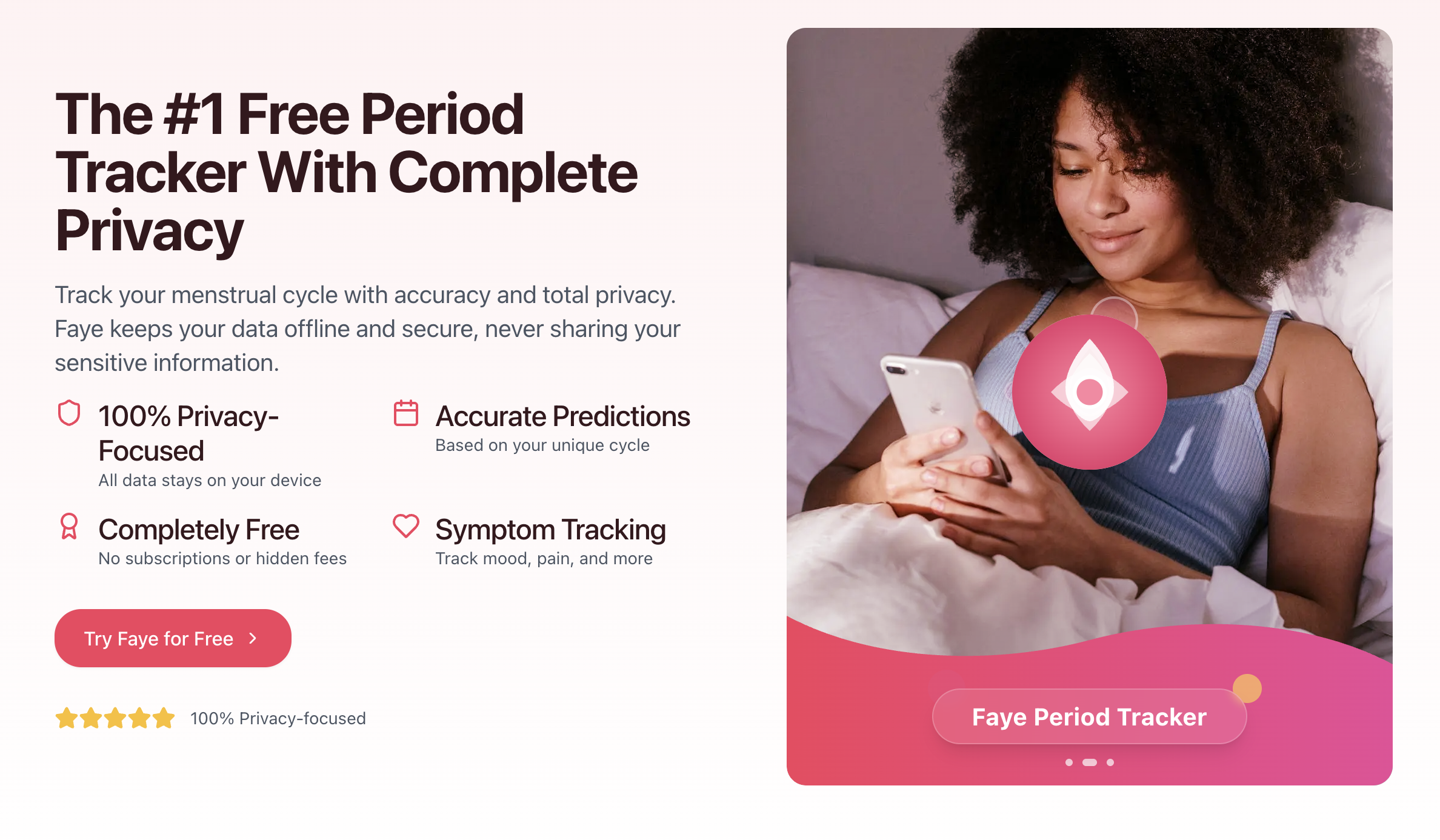 Faye - Free Privacy-first Period Tracker