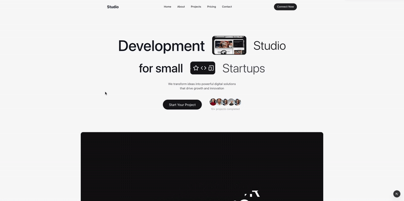 Indie developer website template