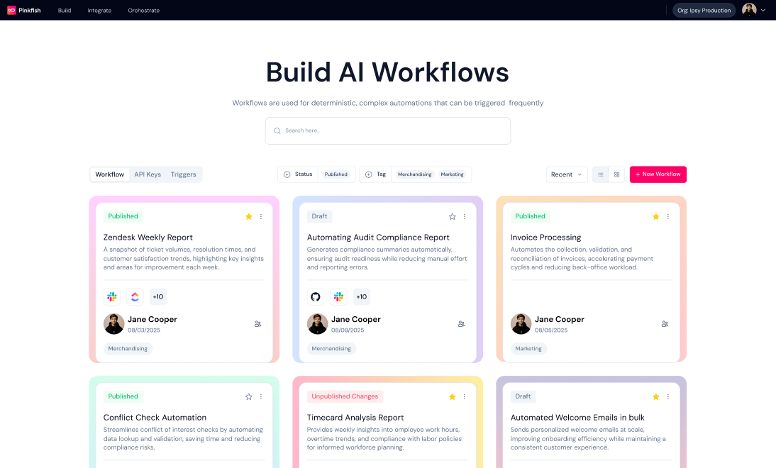 Pinkfish - Vibe Workflow Automation