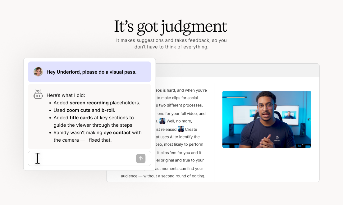 Underlord by Descript