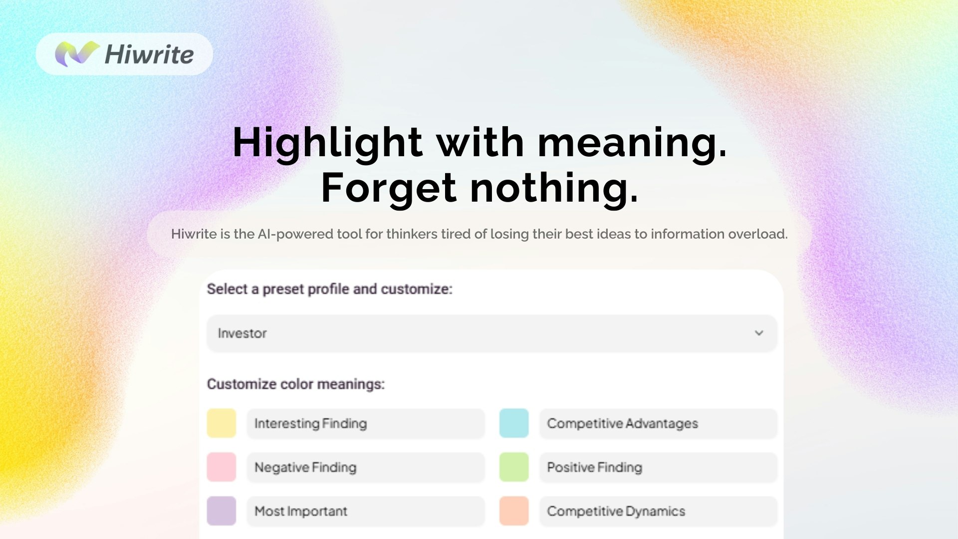 Hiwrite: AI Highlighter