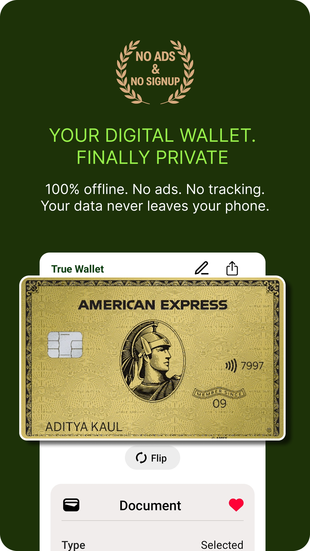 True Wallet: A Simple & Private App