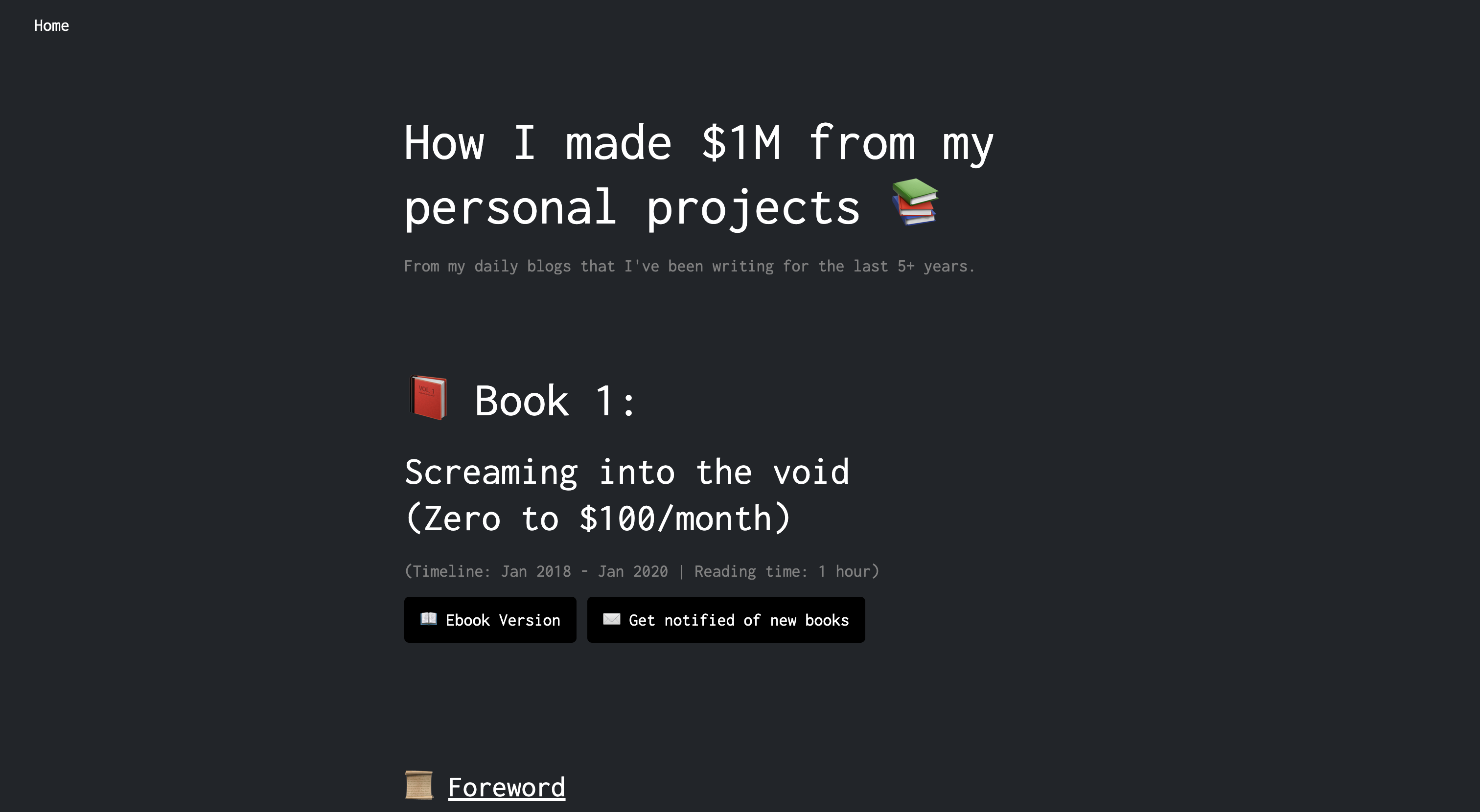 How I made $1M from my personal projects
