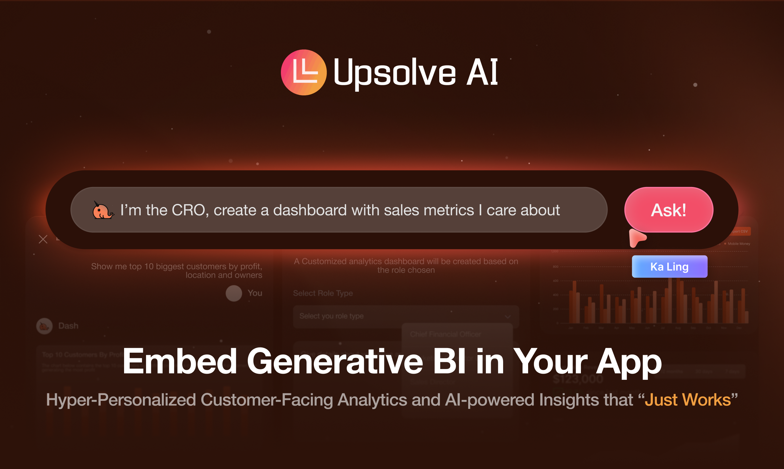 Embedded GenBI by Upsolve AI